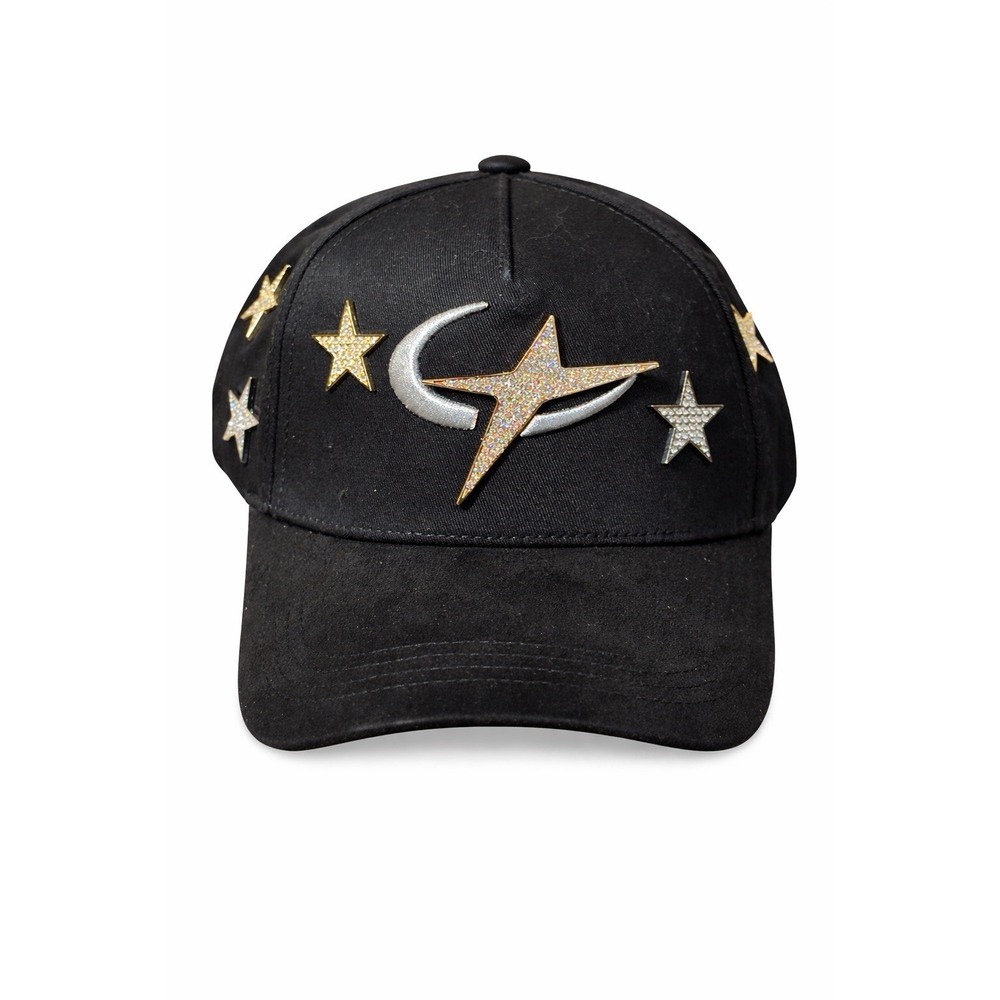 Barbas Hats Corridos Tumbados CT Black Snapback Hat Limited 565/1000 Star Pins